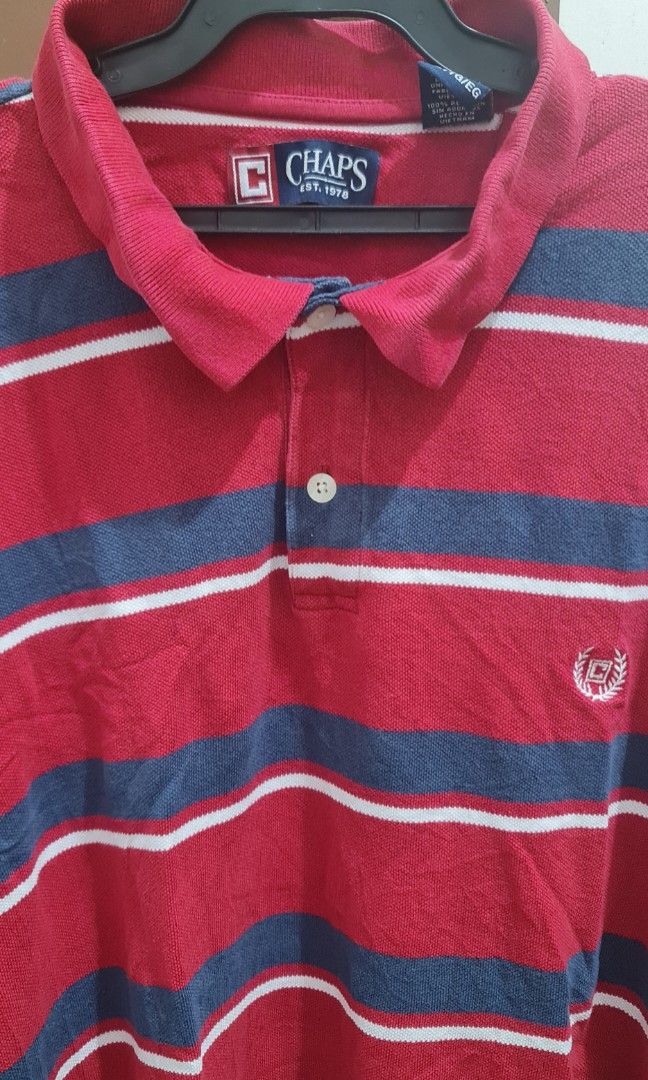 Chaps striped polo sales shirts