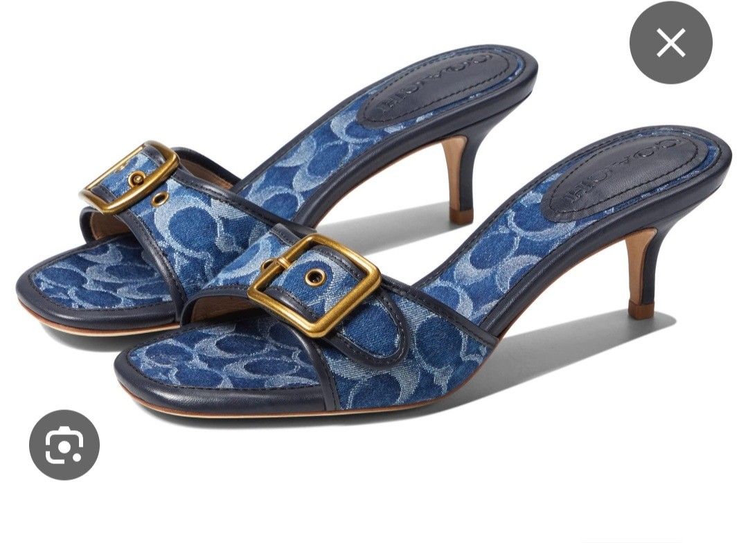 Coach denim sandals discount