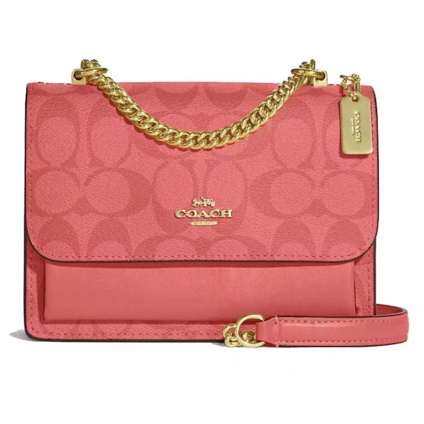 Coach Mini Klare Crossbody in Signature Canvas, Women's Fashion, Bags