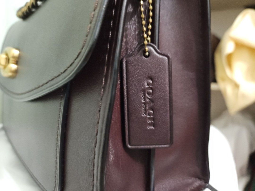 COACH PARKER SHOULDER BAG OXBLOOD Luxury Bags Wallets on
