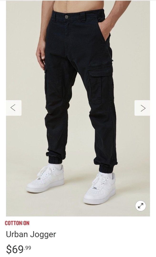 Cotton On Urban Jogger Cargo Pants size 26 Men s Fashion Bottoms Joggers on Carousell