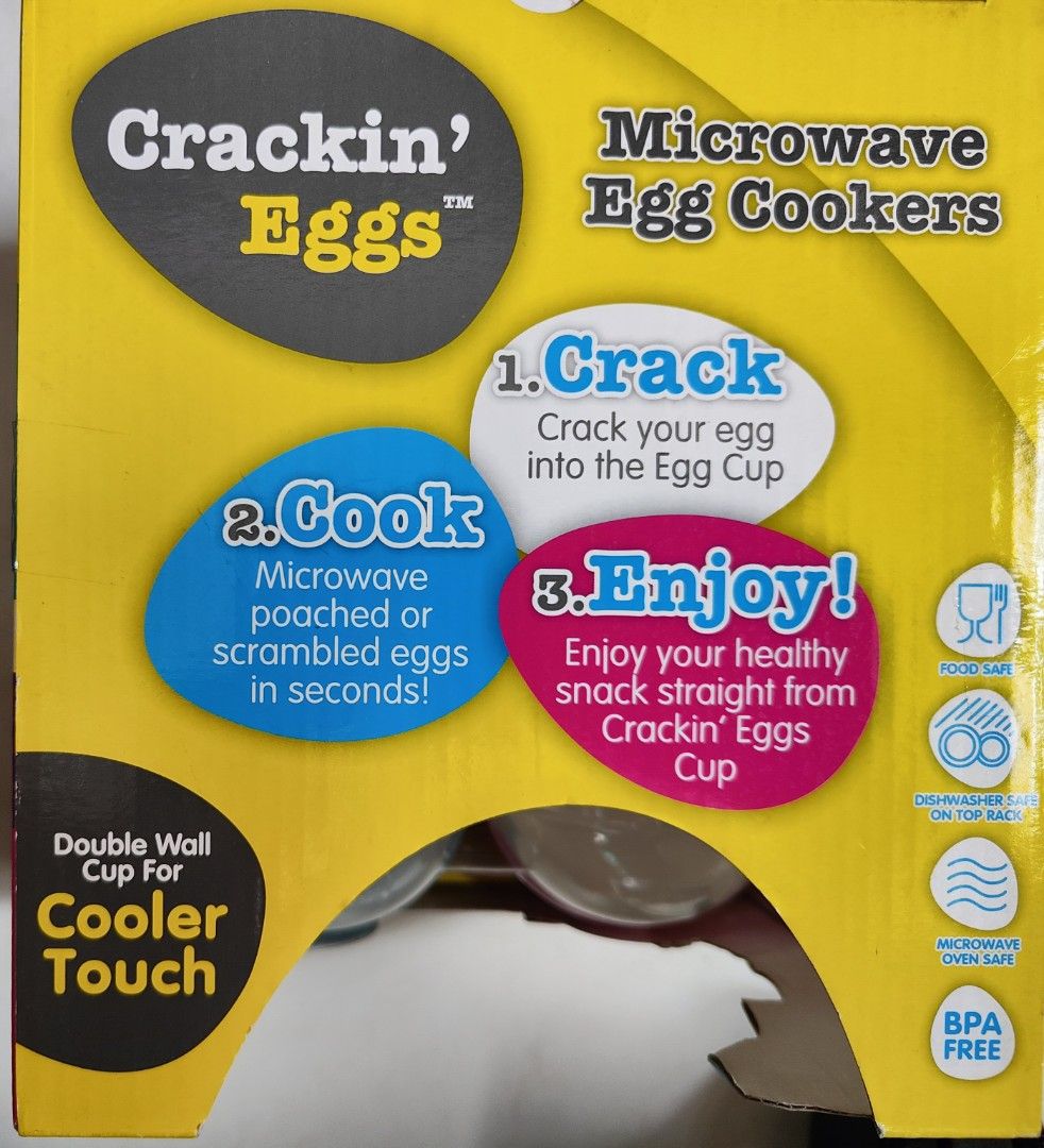 Crackin' Eggs microwave egg cooker 