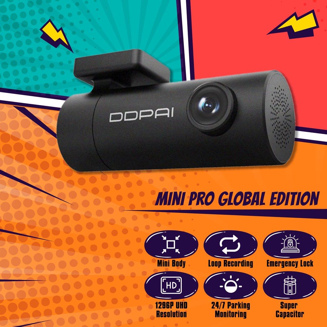 Dashcam / In Car Camera | DDPAI Mini Pro | Single Channel Dashcam | on ...