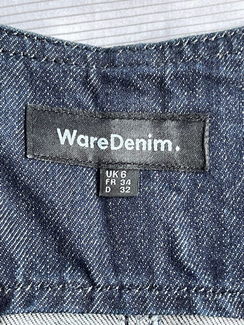 Warehouse denim new arrivals pinafore dress