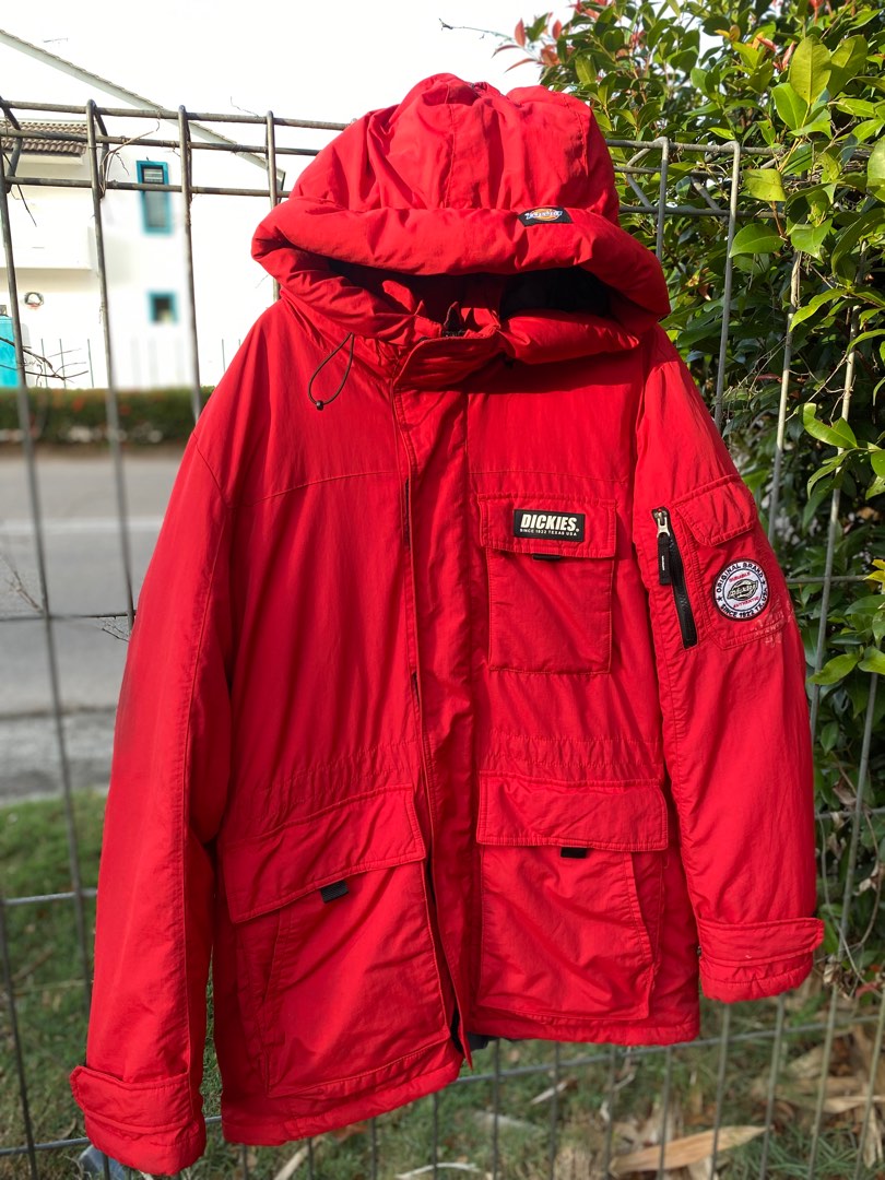 Red cheap dickies jacket
