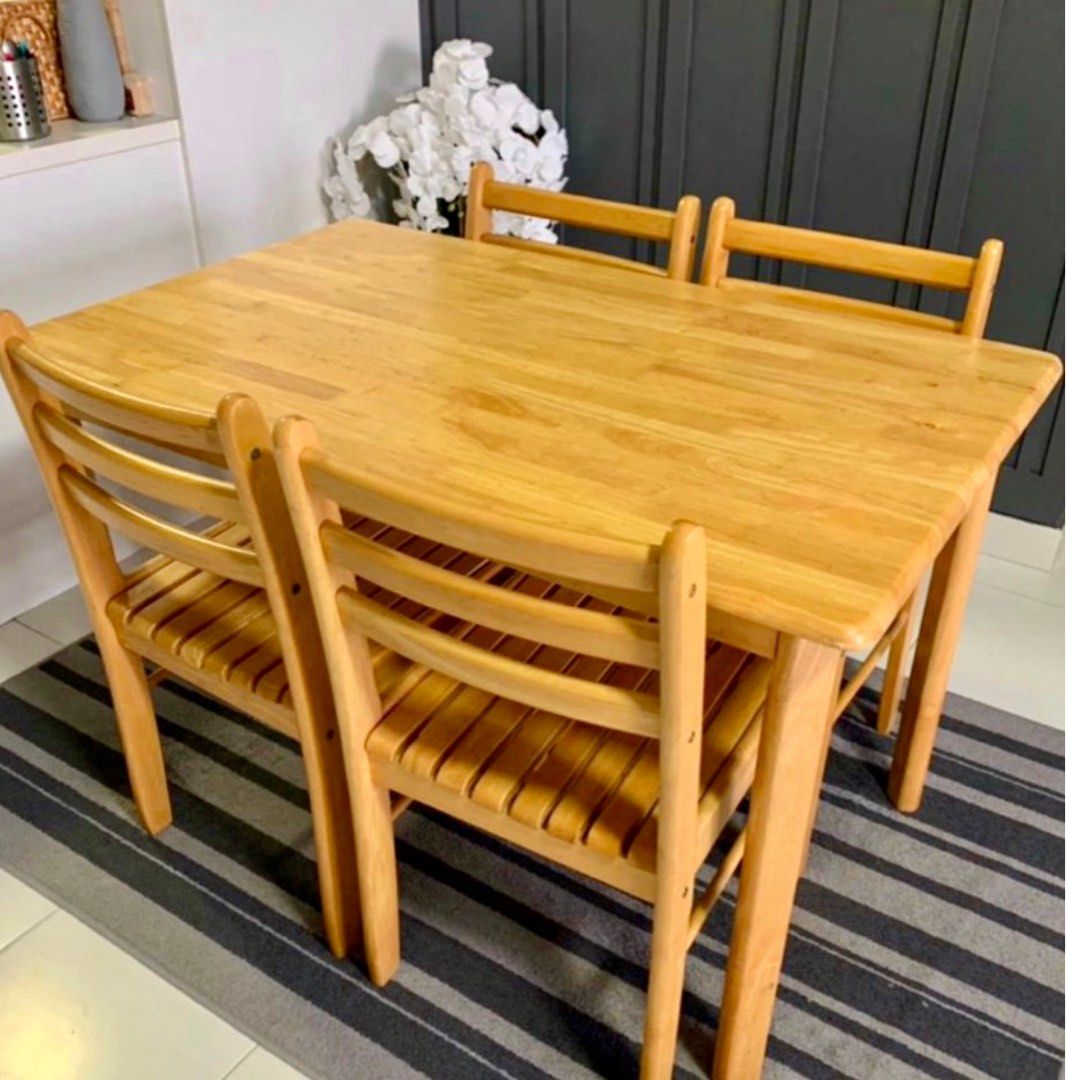 Dining table set 4 seater, Furniture & Home Living, Furniture, Tables