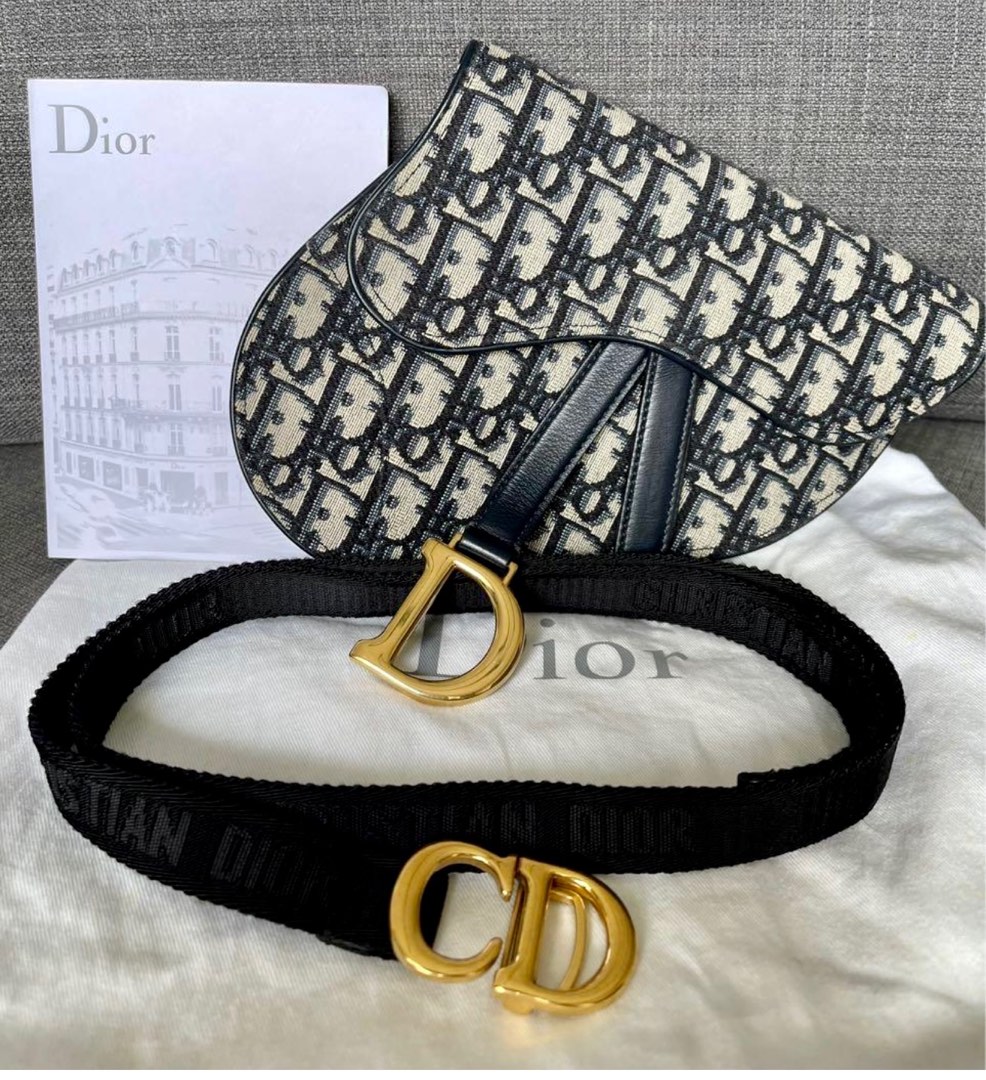Christian dior clearance saddle belt bag