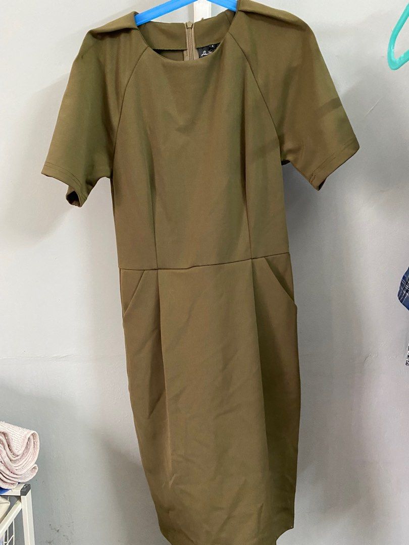 divalicious olive green dress Women s Fashion Dresses Sets