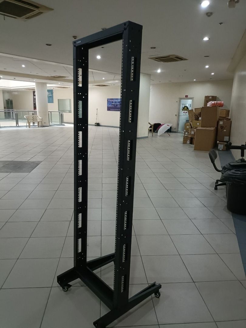 D-Tech Open Bay Rack 22U/37U or 3.5FT/6FT with Caster Wheels, Computers ...