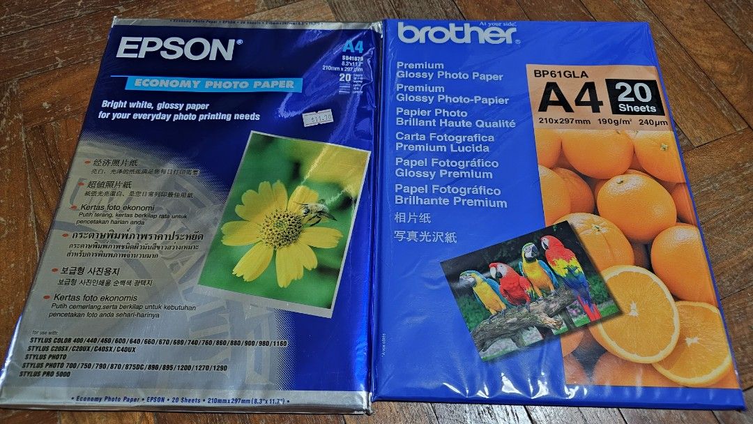 EPSON Economy Photo Paper A4, Computers & Tech, Printers, Scanners & Copiers on Carousell
