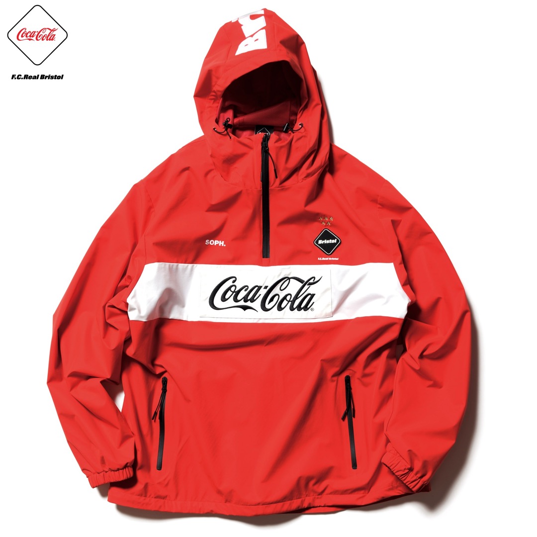 FCRB x Coca-cola Half Zip Anorak, 男裝, 外套及戶外衣服- Carousell