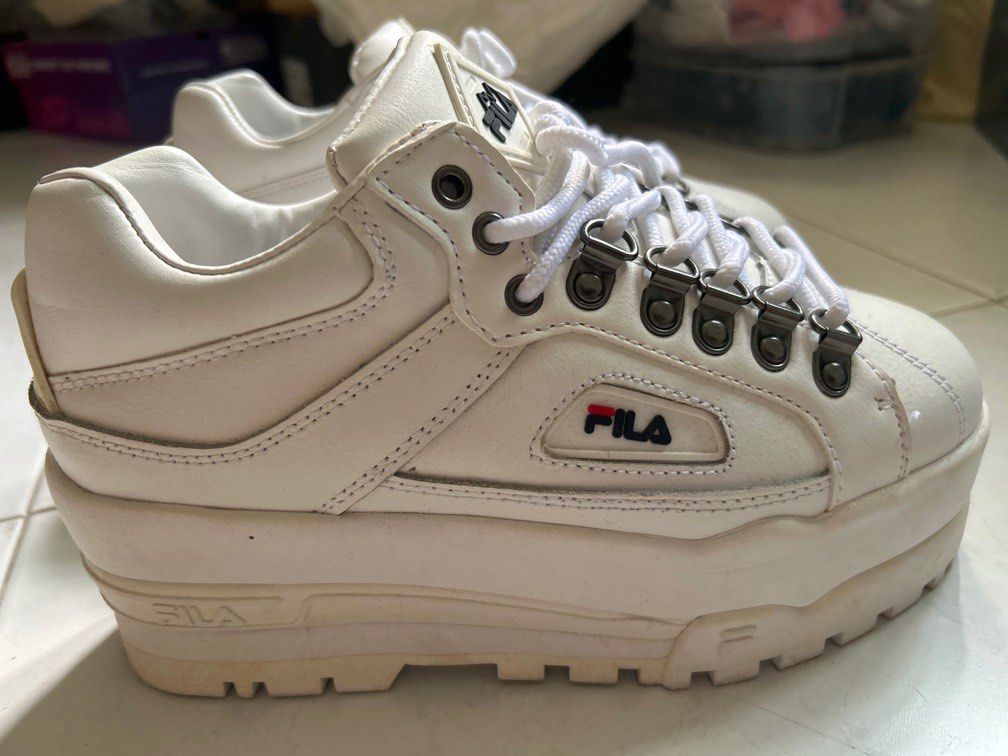 Fila trailblazer wedge sneakers discount