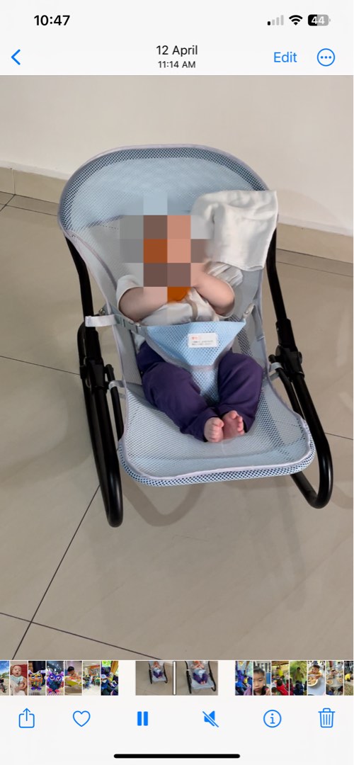 Foldable baby sale bouncer chair