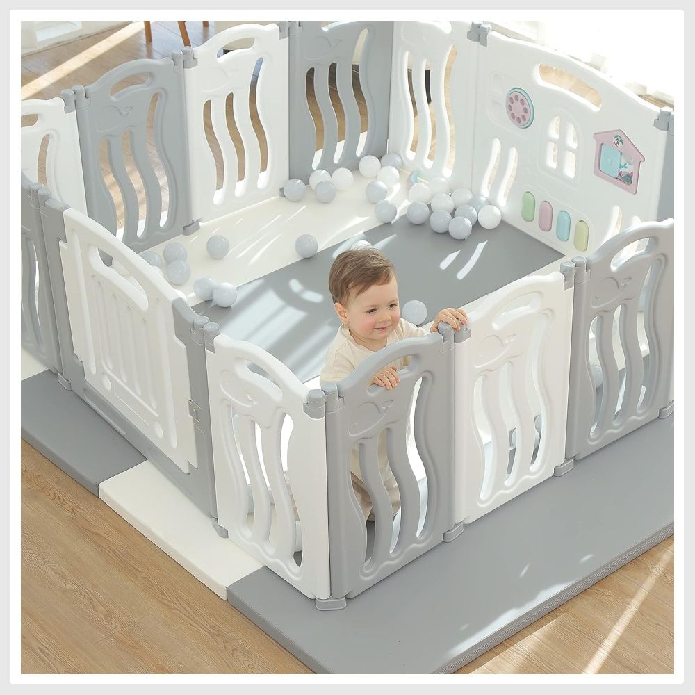 Baby care 2025 funzone playpen grey
