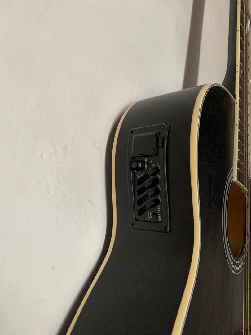 Folk 41’ Acoustic Electric Guitar with Trussrod and Builtin Pickup