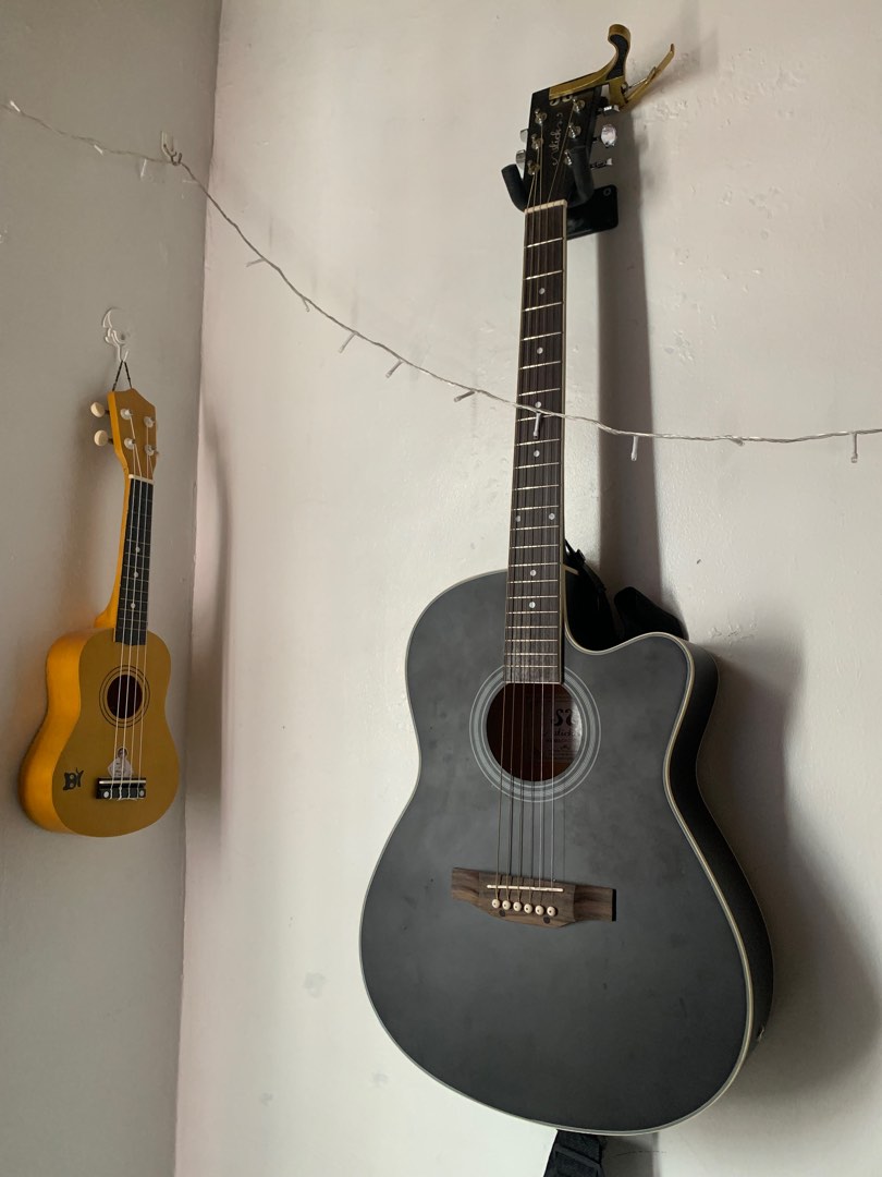 Folk 41’ Acoustic Electric Guitar with Trussrod and Builtin Pickup