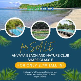 FOR SALE: Anvaya Cove Beach and Nature Club Share Class B for only 2.7M