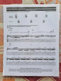 FOR SALE ORIGINAL GUITAR TAB (NOTE FOR NOTE TRANCRIPTION)