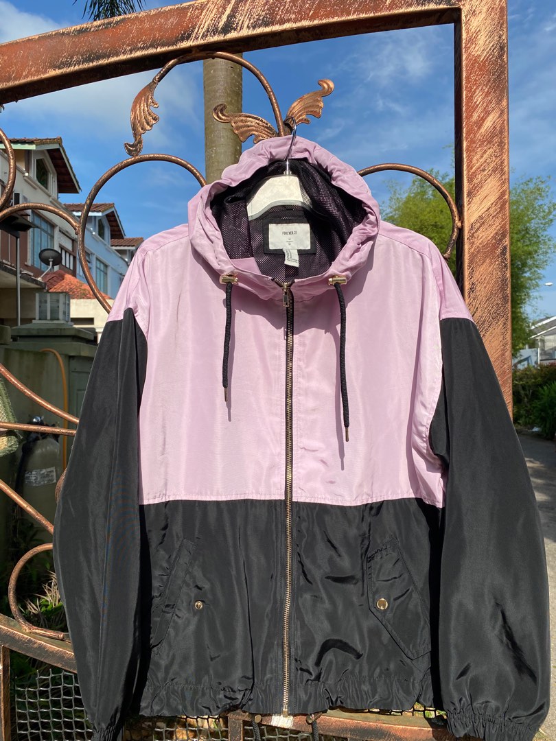 Forever 21 discount windbreaker pink