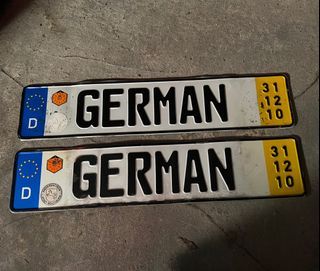 正統德國血統German車牌裝飾