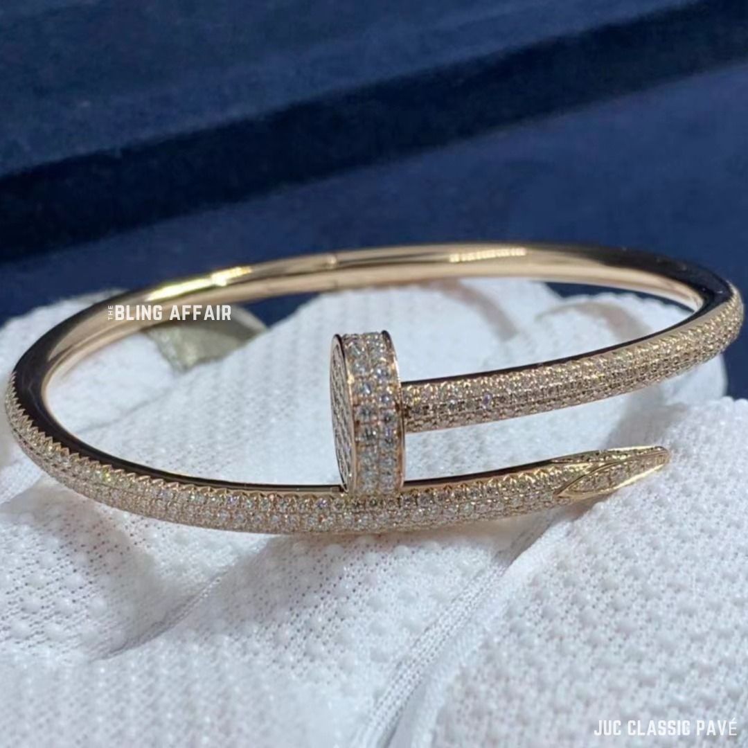 Gold Diamond Bracelet Juste Un Clou Women s Fashion Jewelry