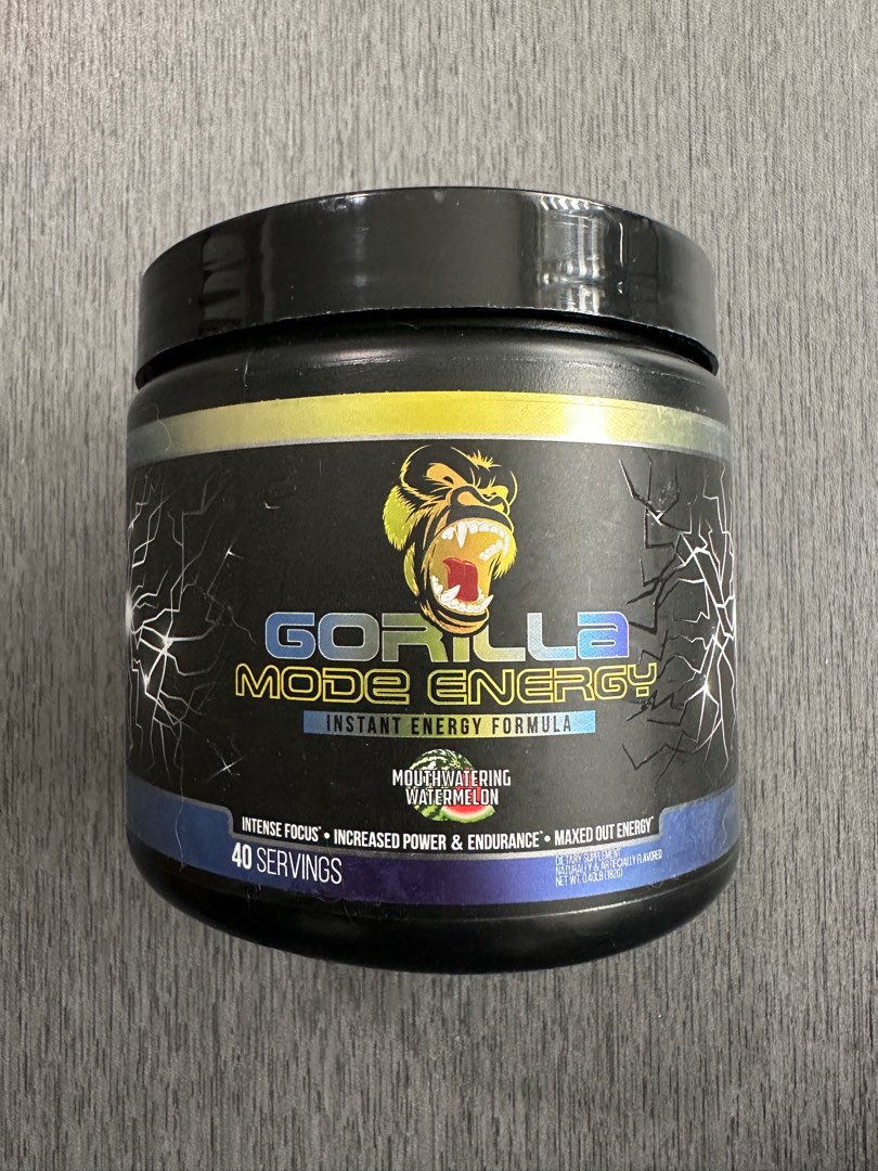 Gorilla Mode Energy PreWorkout Firefly Mouthwatering Watermelon Flavour, Food & Drinks, Other