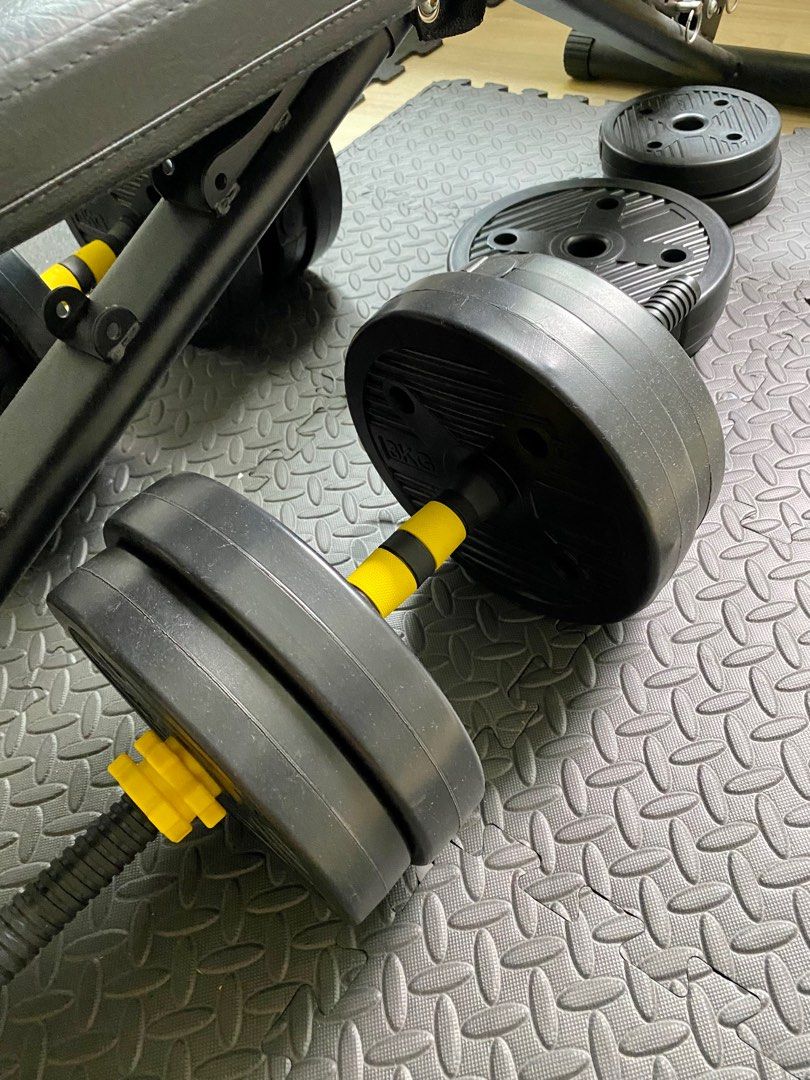 40 kg gym clearance set with bench