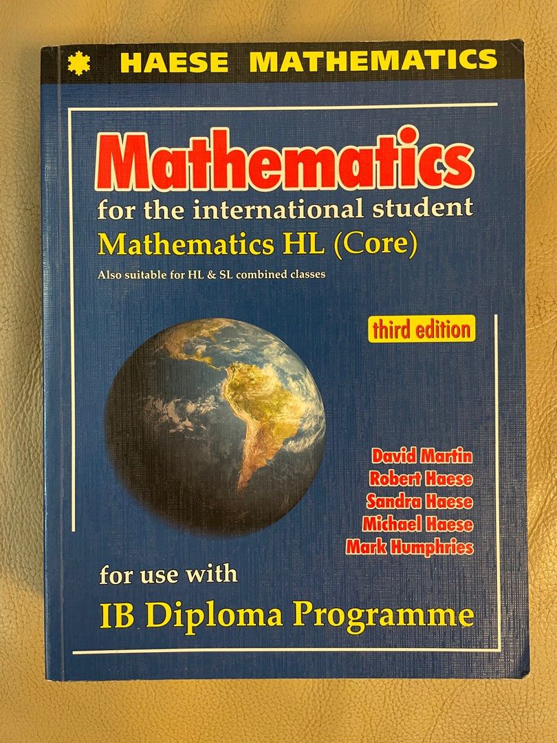 Haese mathematics for ib hl core third edition 