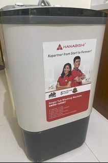 Hanabishi Single Tub Washing Machine Stone Series 6.5Kg Capacity