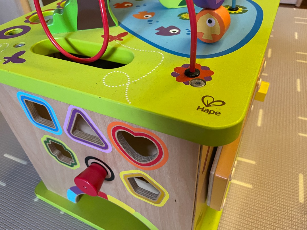 Hape Country Critters Play Cube Toddler / Baby Activity Wooden Busy