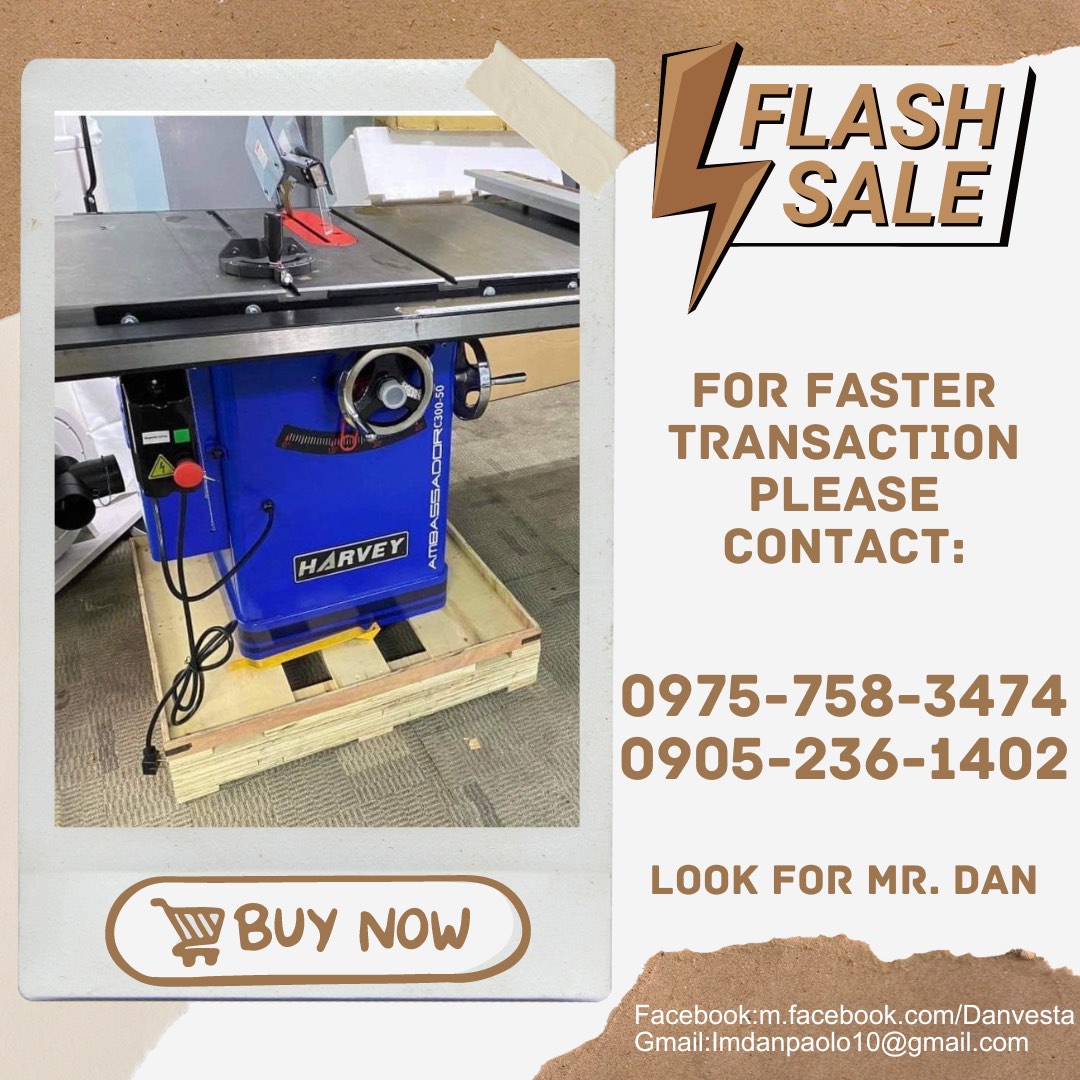 Harvey Table Saw, Commercial & Industrial, Construction Tools