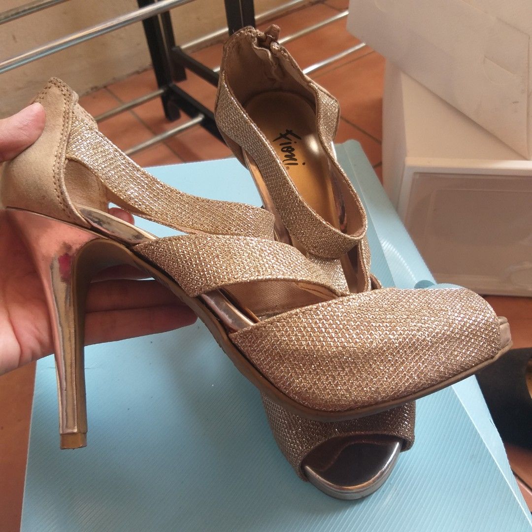 Fioni gold heels outlet