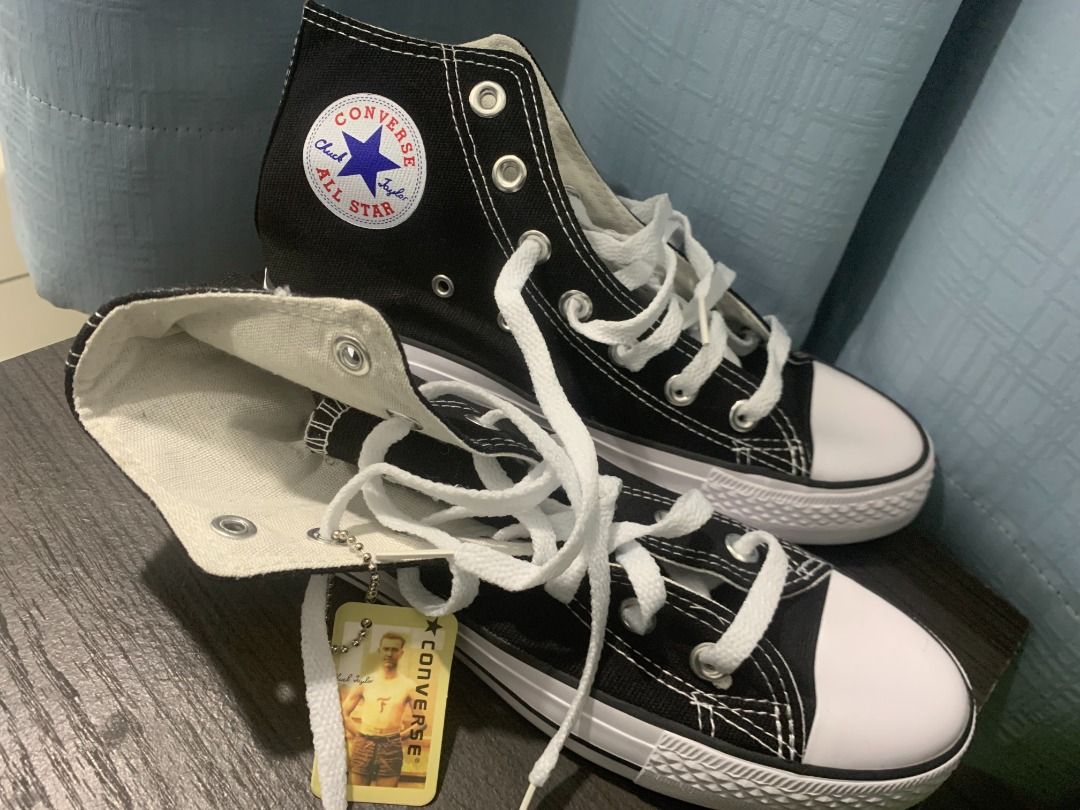 HIGH CUT CONVERSE SHOES SNEAKERS. black and white