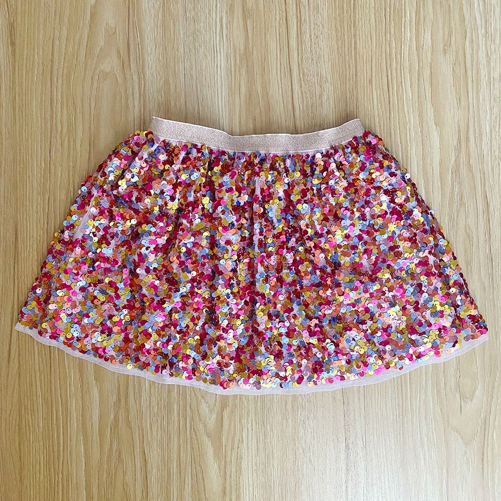 H M Rainbow Pink Sequined Sparkly Party Skirt Size 4T Babies