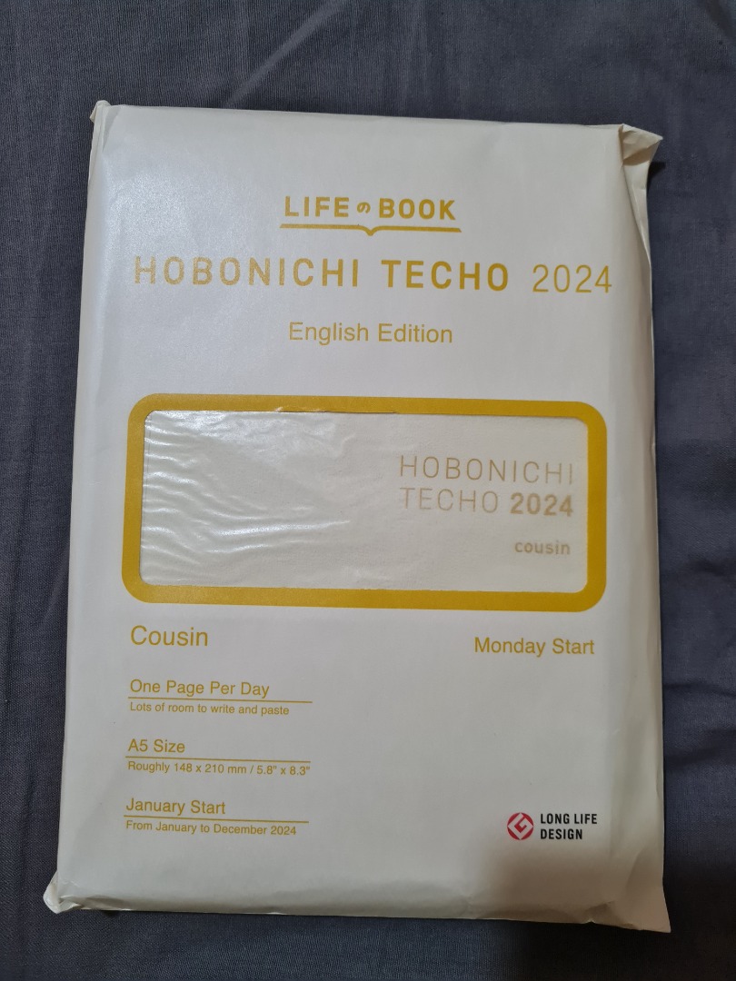 Hobonichi Techo 2024 Cousin (A5), English edition, Monday start on