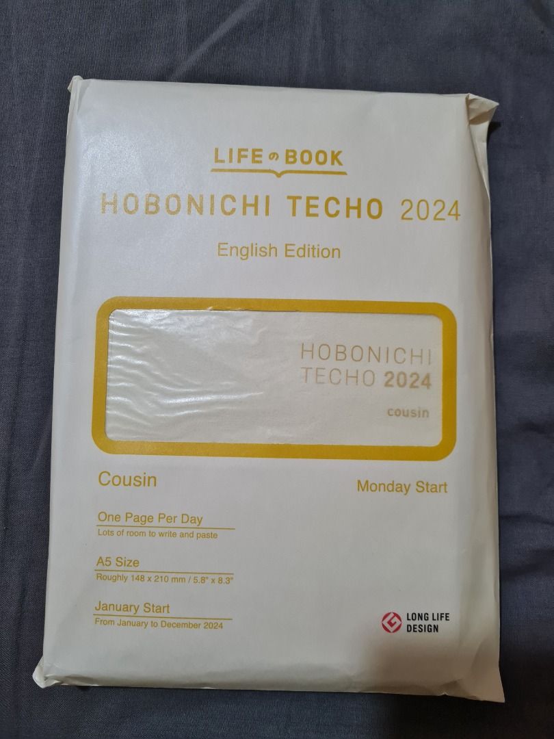Hobonichi Techo 2024 Cousin (A5), English edition, Monday start on
