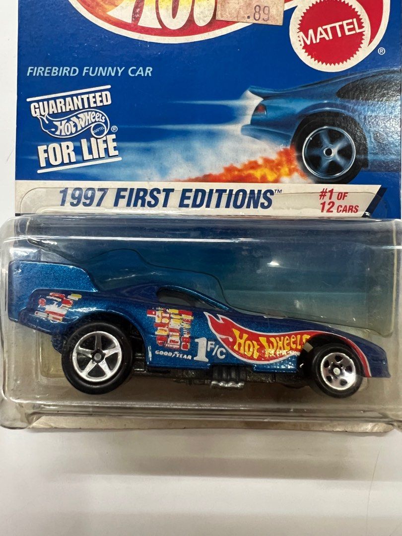 Hotwheels 1997 First Editions Firebird Funny Car Blue Hobbies