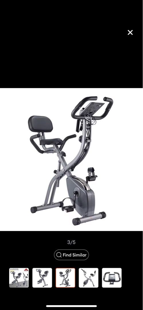I Running X3 Foldable Stationary Exercise Bike Sports Equipment