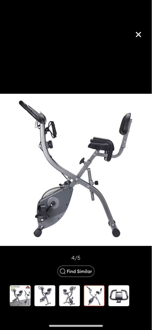 I Running X3 Foldable Stationary Exercise Bike Sports Equipment
