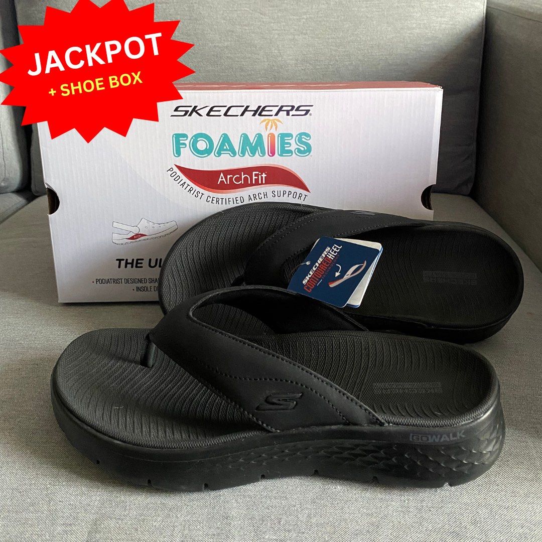 Skechers walking sale flip flops