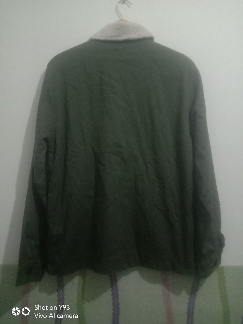 Jaket sherva Army si Ganteng kalem, Fesyen Pria, Pakaian , Baju Luaran