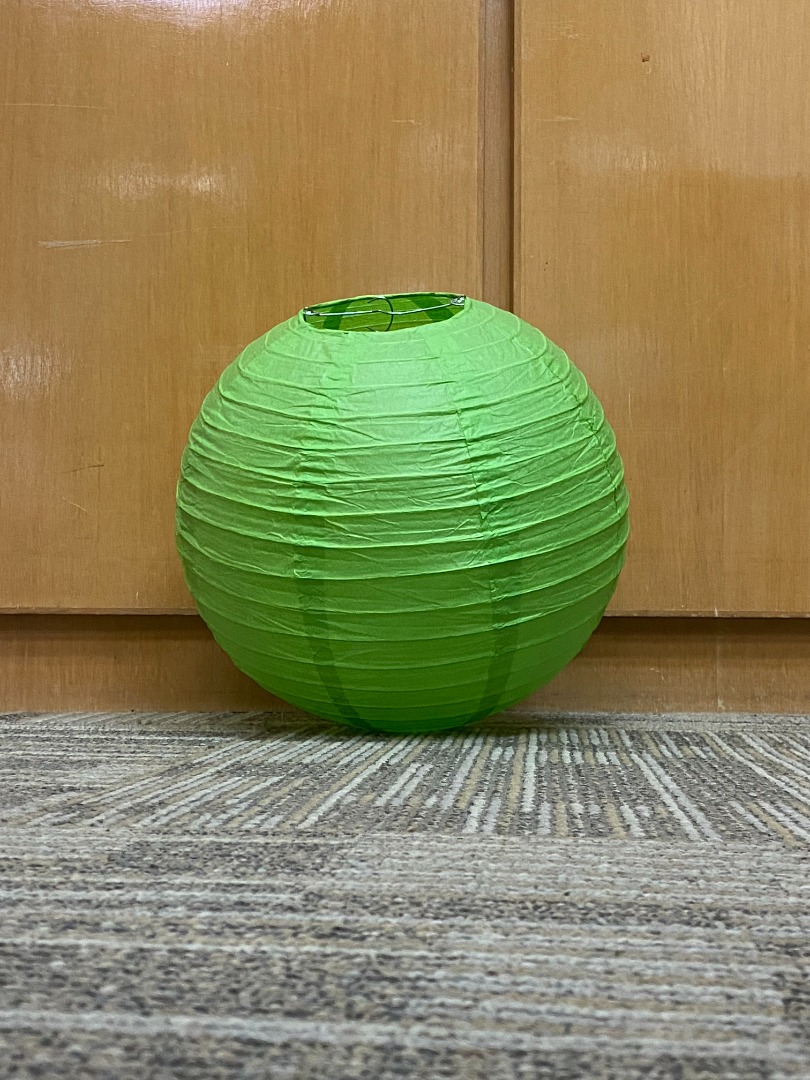 Japanese Paper Lantern deco (green), Furniture & Home Living, Home