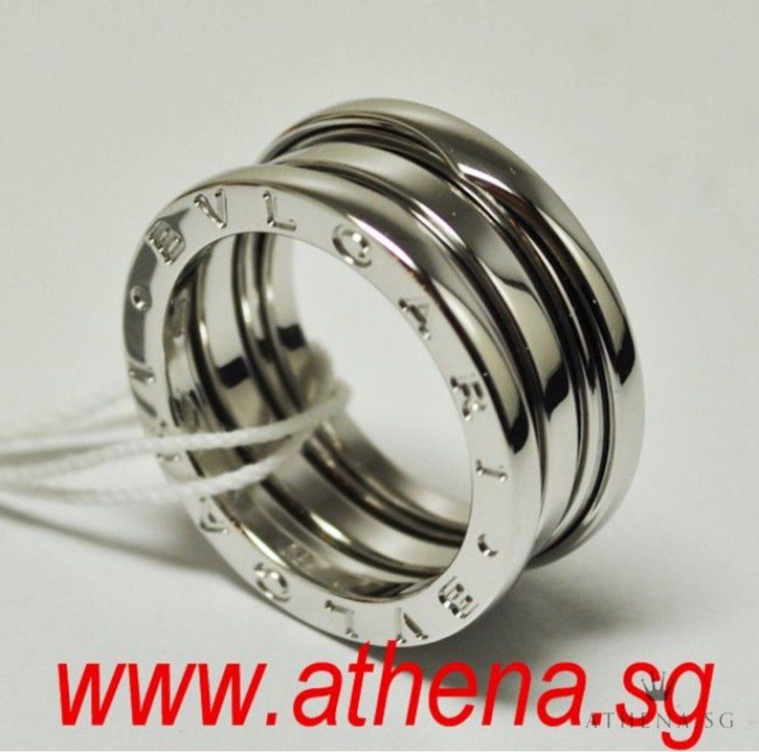 Bvlgari stainless cheap steel ring
