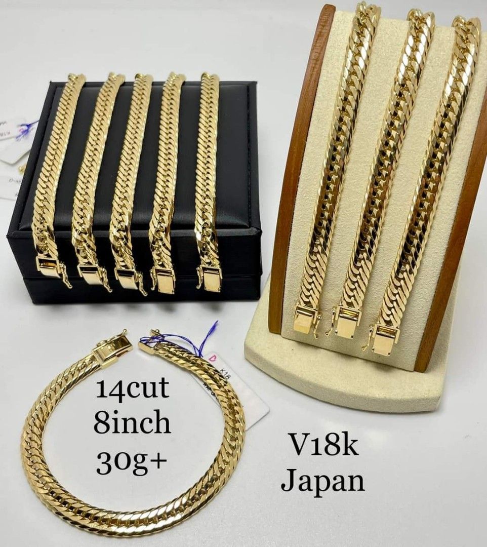k18 Japan Gold Bracelet, Women's Fashion, Jewelry & Organizers
