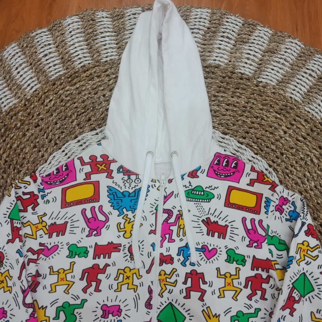 Keith haring x Big Bang full print zip hoodie
