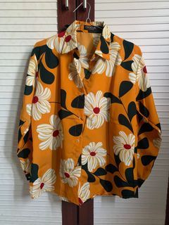 Kemeja Motif Mustard