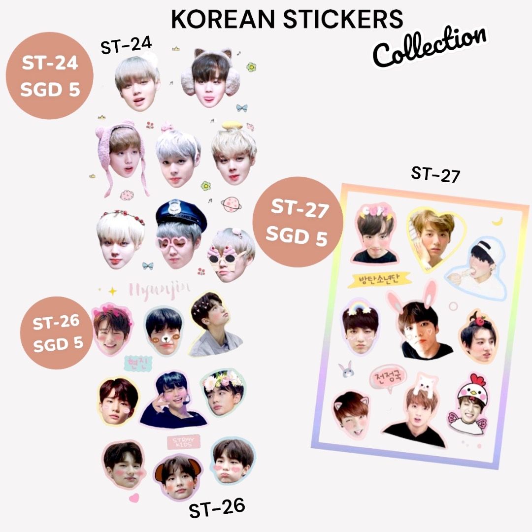BUY 2 ANY ITEMS FREE DELIVERY MAILING Korean Stickers for Water Bottles 100pcs Pack Small Cute Stickers Aesthetic Vinyl Cute Kawaii Stickers