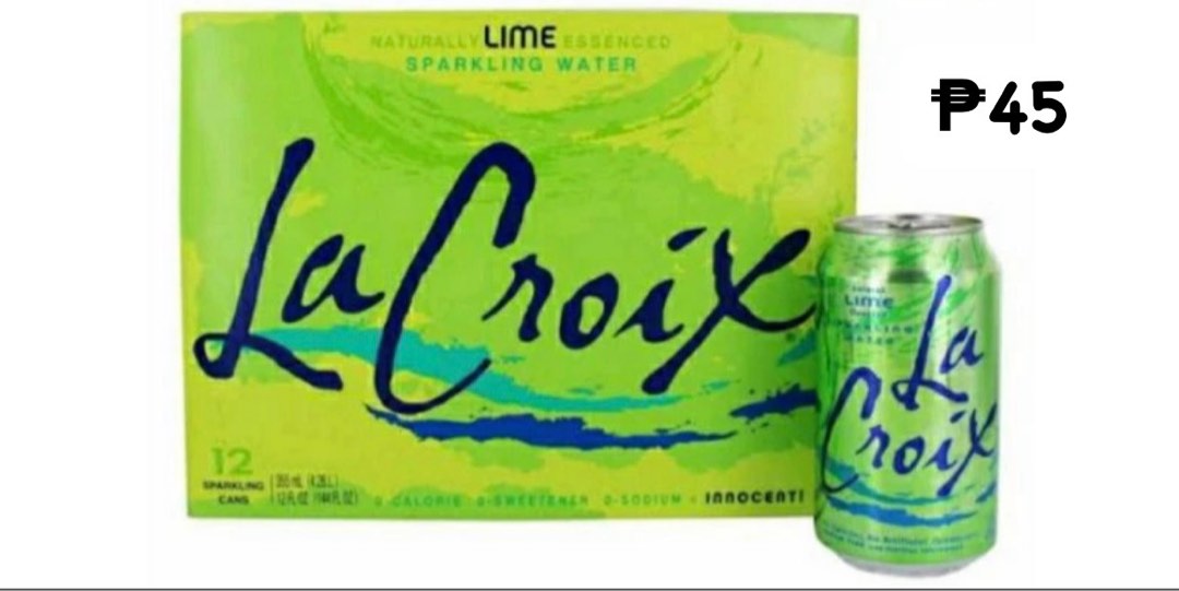 La Croix Sparkling Water 355ml, Food & Drinks, Beverages on Carousell