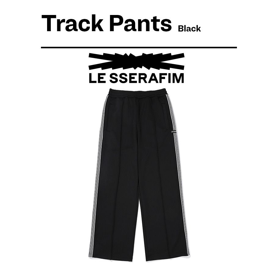 現貨】LE SSERAFIM 2023 S/S POP UP TRACK PANTS 運動褲, 興趣及遊戲 