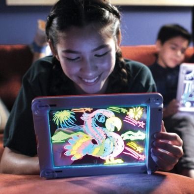 Magic Pad Glow - Glowing LED writing and drawing screen for creative fun  and lea